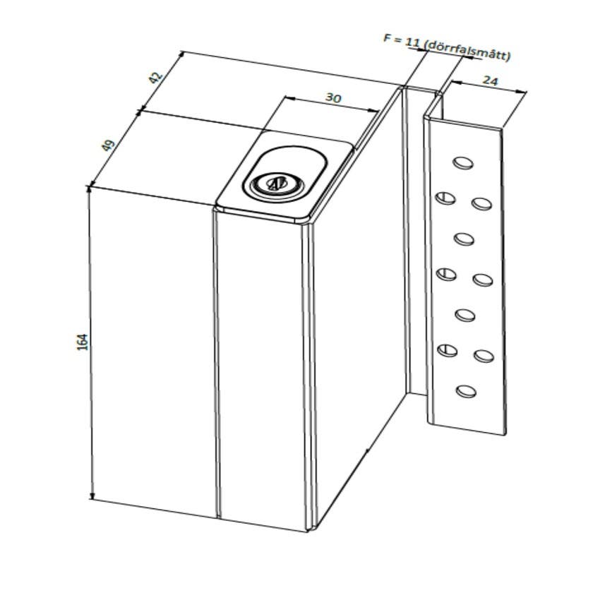 Nyckelförvaringsenhet hö (BTR) F11 G1 komplett