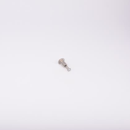 En metallisk cylinderformad komponent med en fjäder som sticker ut från ena änden.