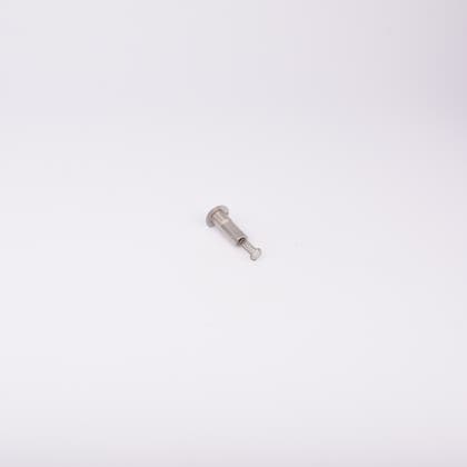 En metallisk cylinderformad komponent med en fjäder som sticker ut från ena änden.