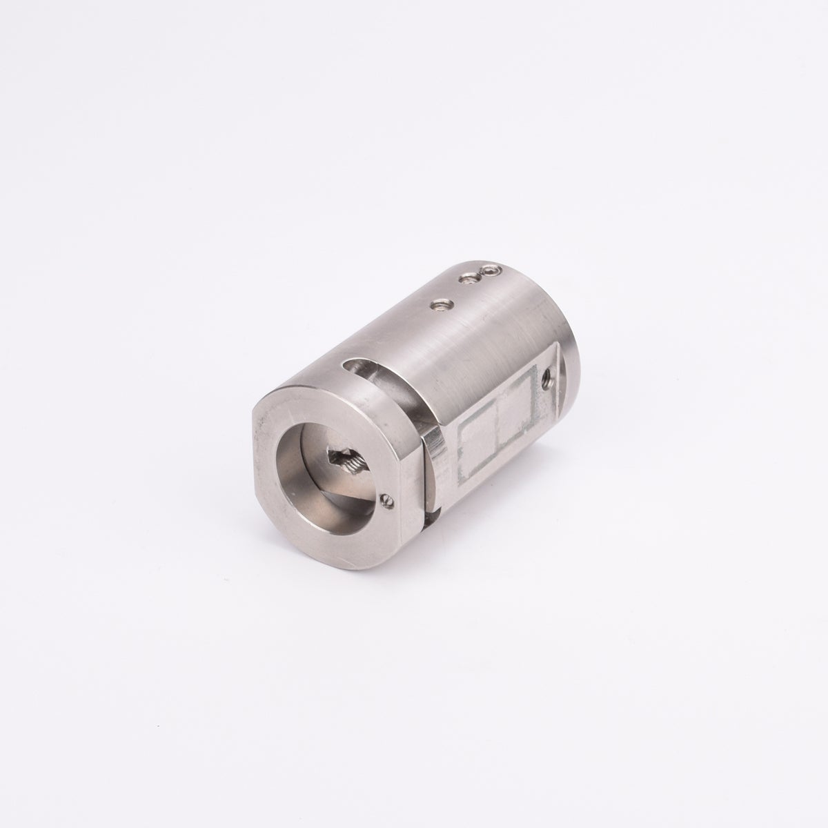 Nyckelinsats i metall med cylindrisk form innehållande en digital cylinder.