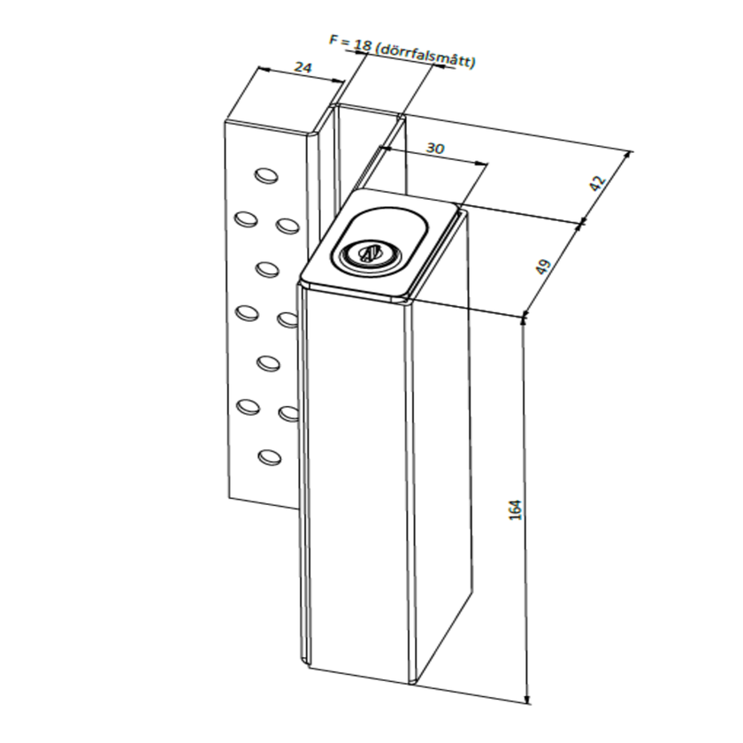 Nyckelförvaringsenhet vä (BTL) F18 G1 komplett