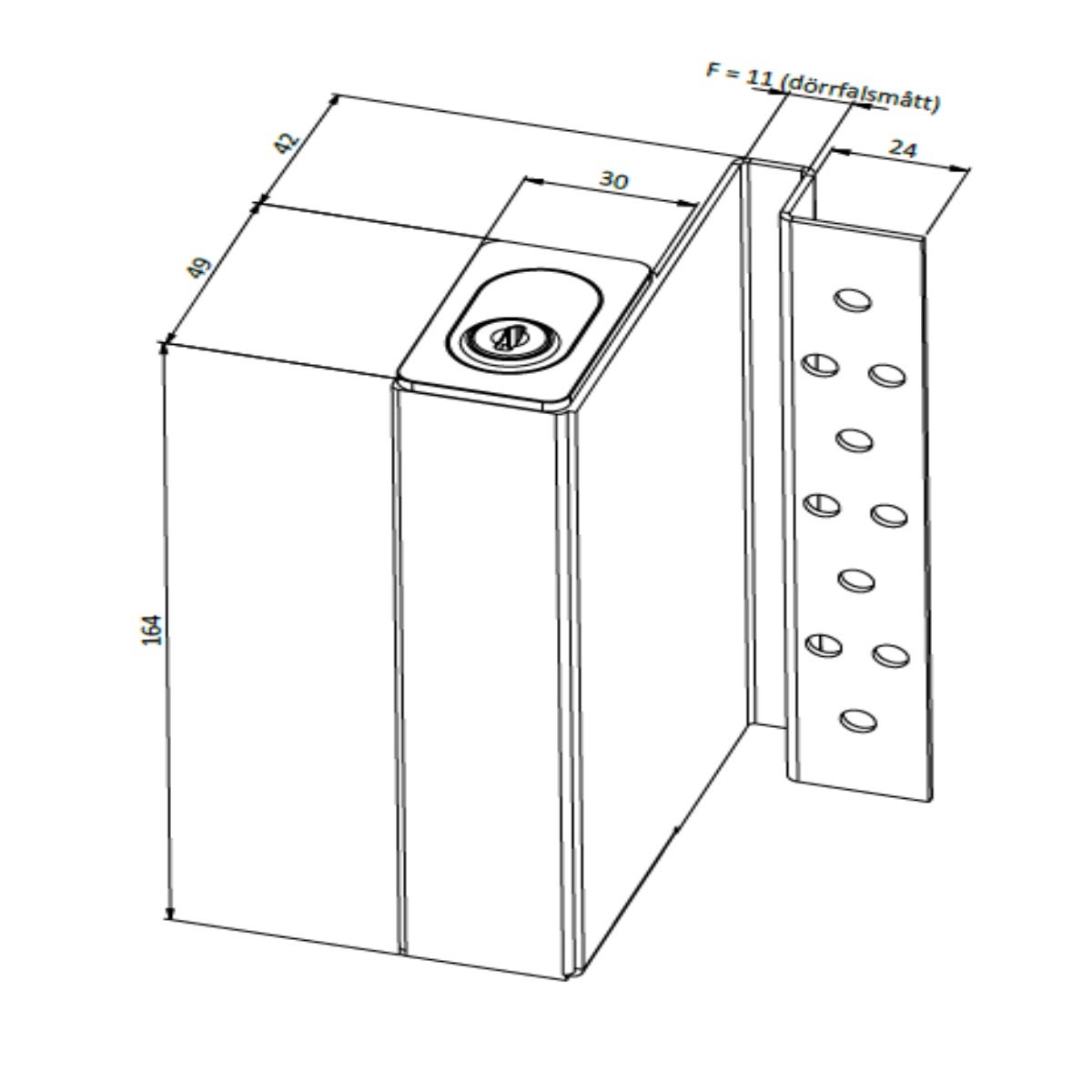 Nyckelförvaringsenhet hö (BTR) F11 G1 komplett