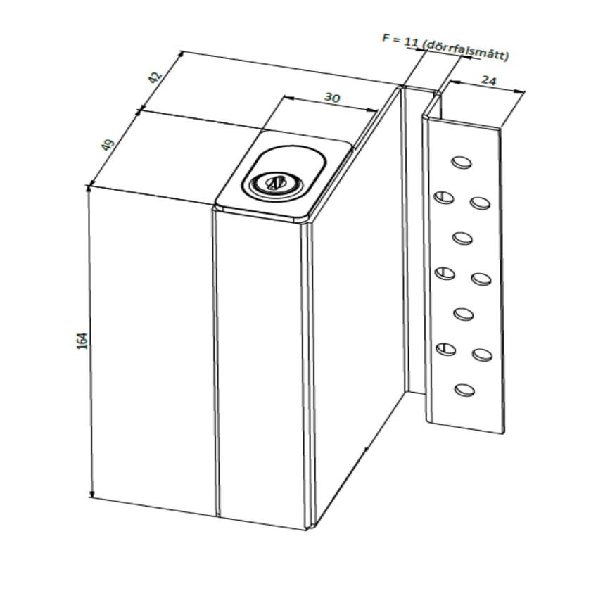 Nyckelförvaringsenhet hö (BTR) F11 G1 komplett