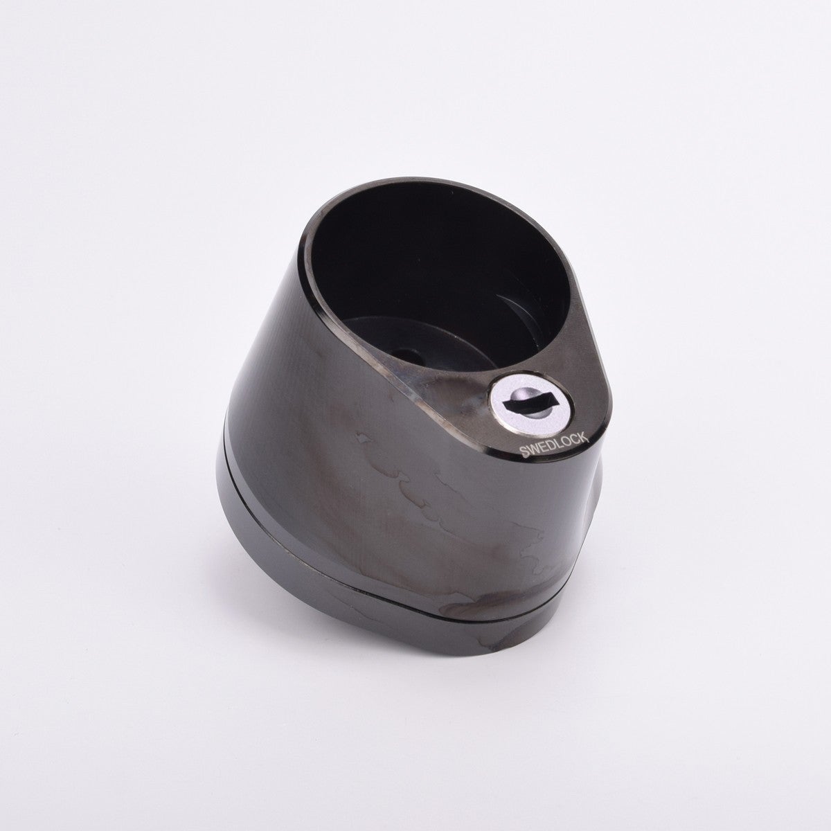 Svart duolås montering av låscylinder.