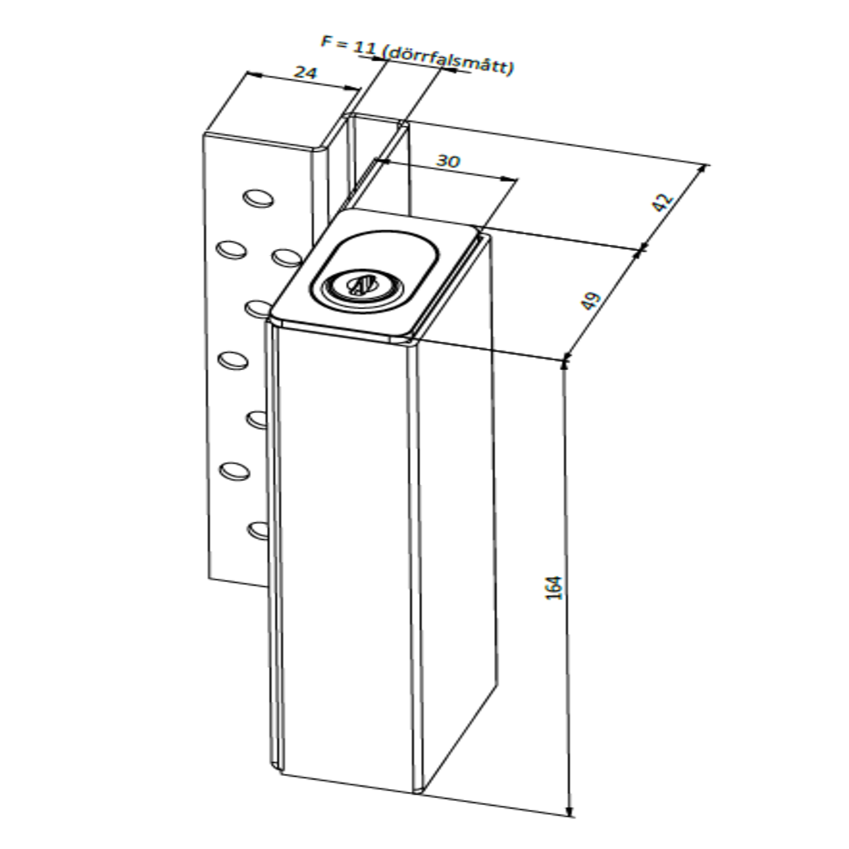 Nyckelförvaringsenhet vä (BTL) F11 G1 komplett